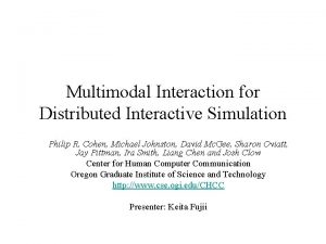 Multimodal integration