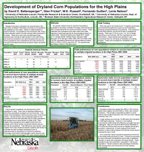 Development of Dryland Corn Populations for the High