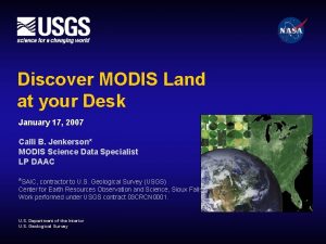 Discover MODIS Land at your Desk January 17