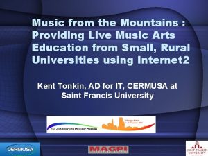 Music from the Mountains Providing Live Music Arts
