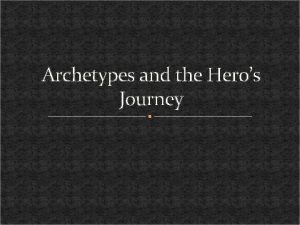 Joseph campbell archetypes