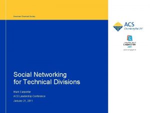 Acs technical divisions Acs technical divisions