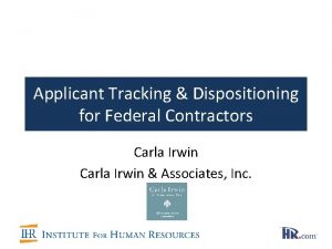 Ofccp applicant tracking