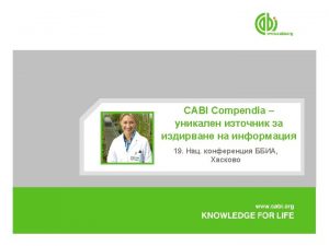 Cabi: cab abstracts