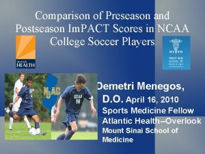 Comparison of Preseason and Postseason Im PACT Scores