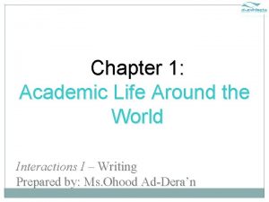 Academic life around the world