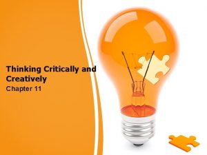 Thinking Critically and Creatively Chapter 11 The function