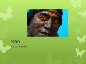 Maori Marija Mandi Maori ko su Maori ili