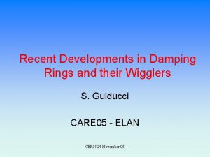 Recent Developments in Damping Rings and their Wigglers