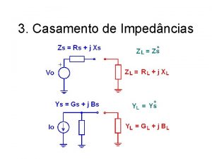 3 Casamento de Impedncias Linha de Transmisso Objetivos