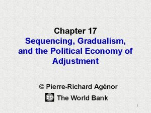 Chapter 17 Sequencing Gradualism and the Political Economy