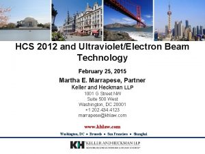 HCS 2012 and UltravioletElectron Beam Technology February 25