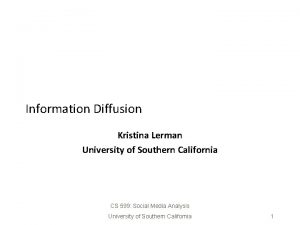 Kristina lerman Kristina lerman