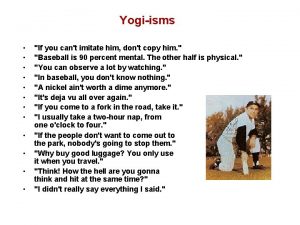 Yogiisms