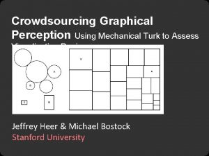 Crowdsourcing Graphical Perception Using Mechanical Turk to Assess