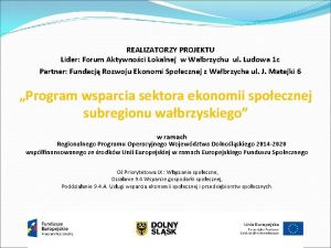 Forum aktywności lokalnej wałbrzych ul. ludowa 1c