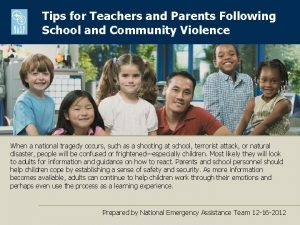 Tips for Teachers and Parents Following School and
