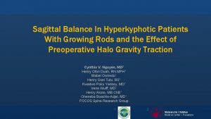 Sagittal Balance In Hyperkyphotic Patients With Growing Rods