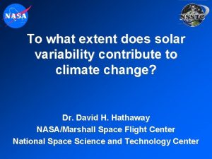 To what extent does solar variability contribute to