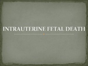 Featal distress Featal distress