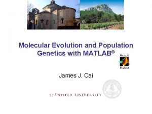 Molecular Evolution and Population Genetics with MATLAB James