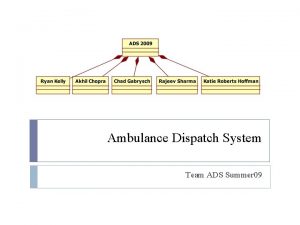 Ambulance dispatch system requirements specification Ambulance dispatch system requirements specification