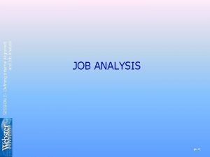 What does job analysis have to do with internal alignment