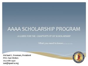 Aaaa scholarship foundation