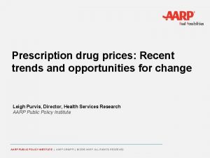 Prescription drug prices Recent trends and opportunities for
