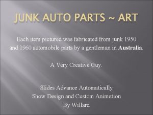 Auto parts art