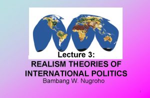 Realist theory of international relations