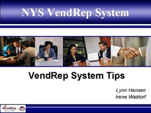 Nys vendor rep system