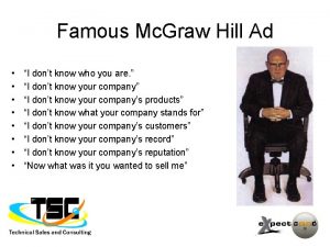 Famous Mc Graw Hill Ad I dont know
