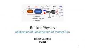 The rocket works on the principle of conservation of