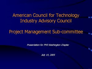American council for technology