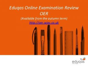 Eduqas online exam review
