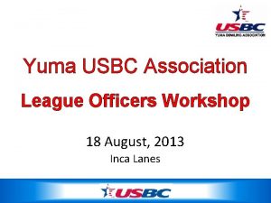 Usbc league operations handbook