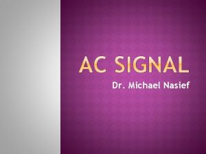 Dr Michael Nasief Rotating electrical machines ac generators