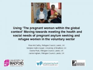 Using The pregnant woman within the global context