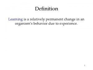 Define permanent change
