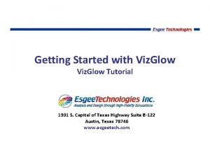 Getting Started with Viz Glow Tutorial 1301 S