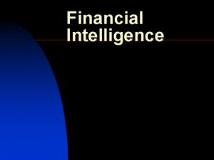 Financial intelligence meaning