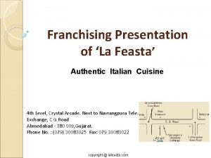 Italian cuisine presentation