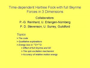 Timedependent Hartree Fock with full Skyrme Forces in