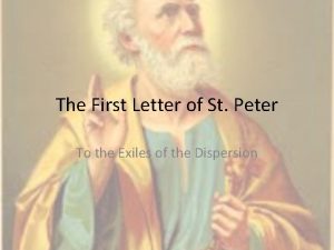 First letter of st peter
