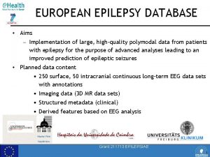 European epilepsy database