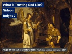 What is Trusting God Like Gideon Judges 7