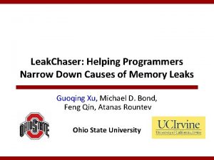 Leak Chaser Helping Programmers Narrow Down Causes of