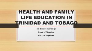 What is health and family life education