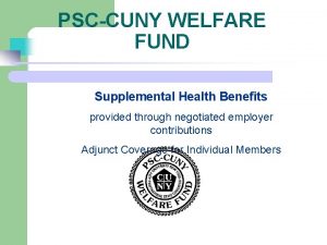 Psc cuny welfare fund vision
